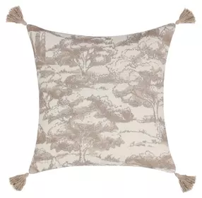 Villa Classics Stonework Natural Square Accent Pillow Set of 2