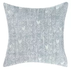 French Herringbone Storm Comforter Euro Sham