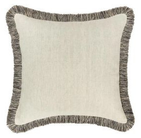 Radiant Oasis Nola Natural and Black Square Accent Pillow