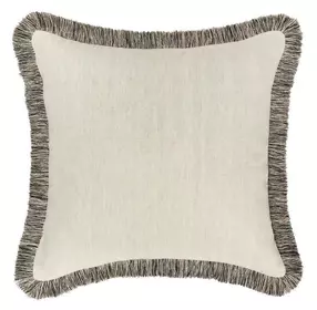 Radiant Oasis Nola Natural and Black Square Accent Pillow Set of 2