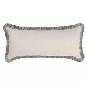 Radiant Oasis Nola Natural and Black Rectangular Accent Pillow