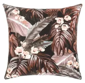 Radiant Oasis Makana Brown Square Accent Pillow Set of 2