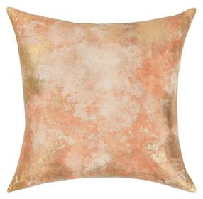 Radiant Oasis Onara Burnt Orange and Gold Square Accent Pillow