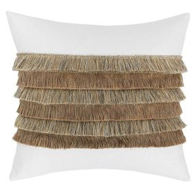 Radiant Oasis Safi Ivory and Natural Square Accent Pillow