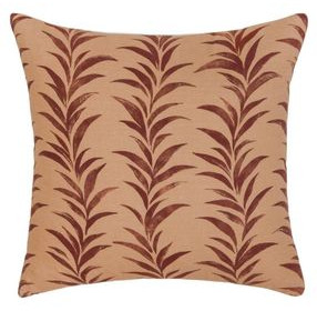 Radiant Oasis Alula Sienna and Burgundy Square Accent Pillow
