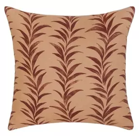 Radiant Oasis Alula Sienna and Burgundy Square Accent Pillow Set of 2