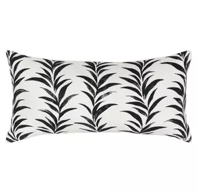 Radiant Oasis Alula Black and White Rectangular Accent Pillow Set of 2