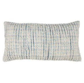 Equilibrium Trona Blue and Ivory Rectangular Accent Pillow