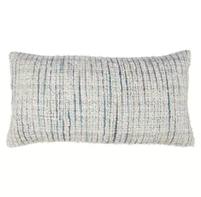 Equilibrium Trona Blue and Ivory Rectangular Accent Pillow Set of 2