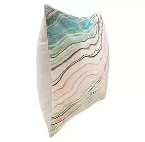 Equilibrium Zircon Mint and Green Square Accent Pillow Set of 2
