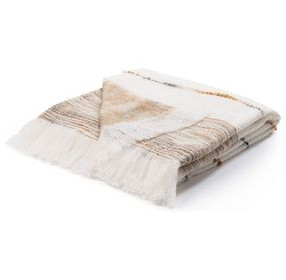 Throws Albedo Ivory and Rust Throw