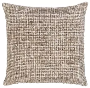 Villa Classics Porter Natural and Ivory Square Accent Pillow Set of 2