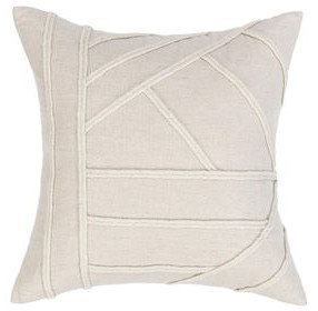 Novel Estate Langdon Natural Square Accent Pillow