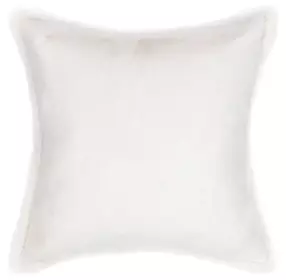 Novel Estate Taiga Faux Fur Ivory Square Accent Pillow Set of 2