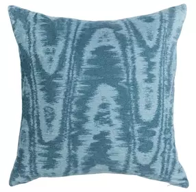 Novel Estate Hildene Chambray Blue Square Accent Pillow Set of 2