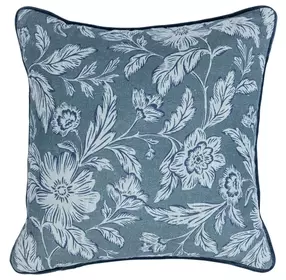 Novel Estate Davenport Denim Blue Square Accent Pillow Set of 2