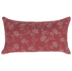 Novel Estate Rosecliff Burgundy Red Rectangular Accent Pillow
