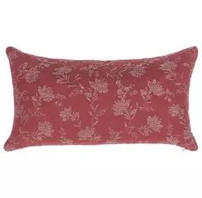 Novel Estate Rosecliff Burgundy Red Rectangular Accent Pillow Set of 2