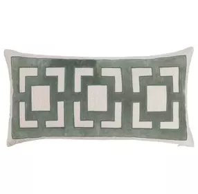 Novel Estate Corbin Jade Green Rectangular Accent Pillow Set of 2