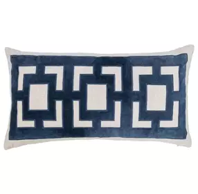 Novel Estate Corbin Navy Blue Rectangular Accent Pillow Set of 2