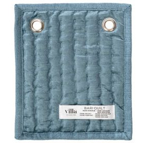 Bari Velvet Stone Blue Swatch Quilt