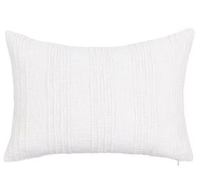 Gratitude White Rectangular Accent Pillow