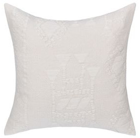 Lineage Abbey Ivory Square Accent Pillow Set of 2