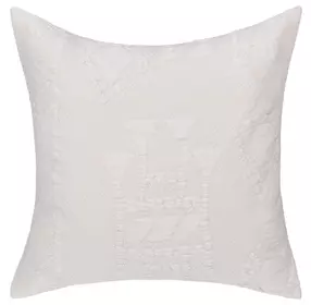 Lineage Abbey Ivory Square Accent Pillow Set of 2