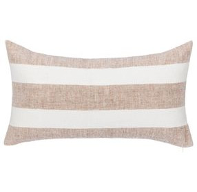 Lineage Eleanor Natural and Ivory Rectangular Accent Pillow Set of 2