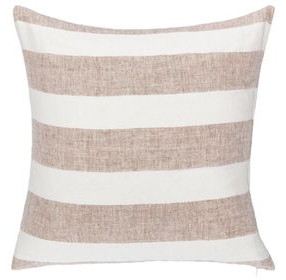 Lineage Eleanor Natural and Ivory Square Accent Pillow Set of 2
