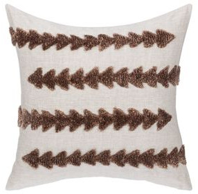 Lineage Essay Frothed Brown Square Accent Pillow Set of 2