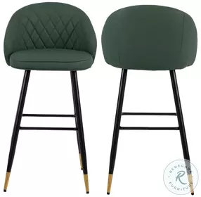 Oliver Green Bar Stool Set Of 2