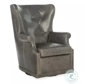 Mai Bellaire Graige Leather Swivel Club Chair