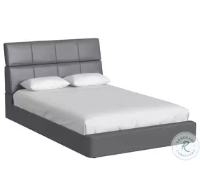 Booker Grey Full Upholstered Panel Bed