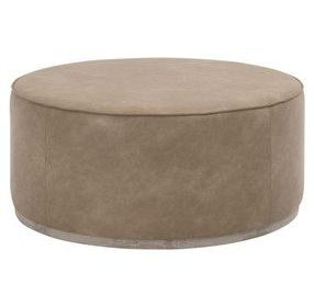 Vale Ivanhoe Toast Upholstered Round Large Ottoman