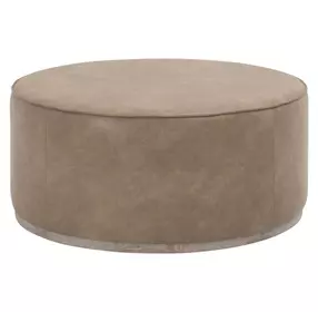 Vale Ivanhoe Toast Upholstered Round Large Ottoman