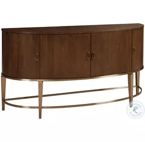 Pinnacle Arbor Warm Brown Tourmaline Demilune Sideboard