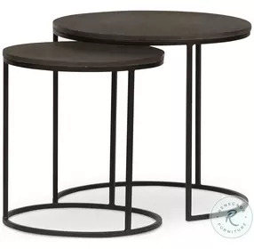 Lavastone Black Outdoor Nesting Tables