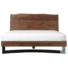 Bent Natural Stain Queen Platform Bed