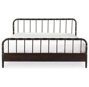 Vivian Dark Brown Queen Panel Bed