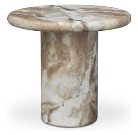 Frida Brown Outdoor Round Side Table