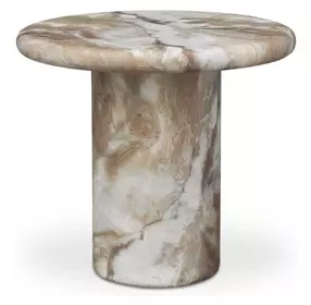Frida Brown Outdoor Round Side Table