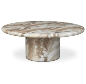 Frida Brown Outdoor Round Coffee Table