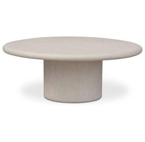 Frida Cream Outdoor Round Coffee Table