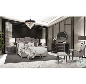 Villa Cherie Hazelnut Channel Tufted Upholstered Platform Bedroom Set