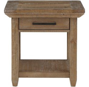 Riverdale Brown Rectangular End Table