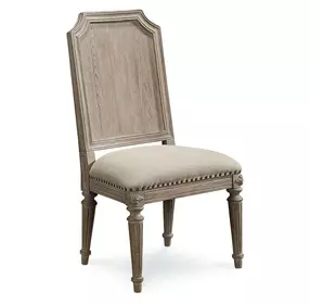 Arch Salvage Mills Brown Upholstered Dining Side Chair Set of 2