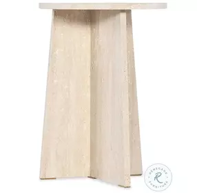 Fusion Travertine Marble Cirque Spot Table