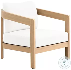 Wesley White Performance Fabric Outdoor Patio Club Chair