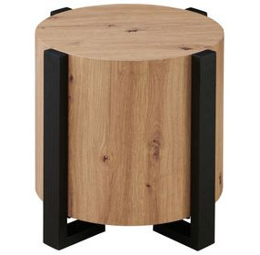Darcie Brown Round End Table